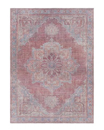 Surya Farrell Traditional Washable Rug In Pink