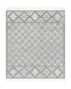 Surya Fleur Fle-2300 Area Rug, 6' X 9' In Gray White