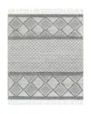 Surya Fleur Fle-2307 Area Rug, 6' X 9' In Gray White