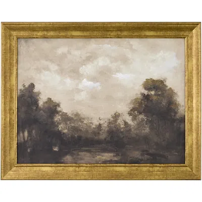 Surya Floresta Framed Art In Gold
