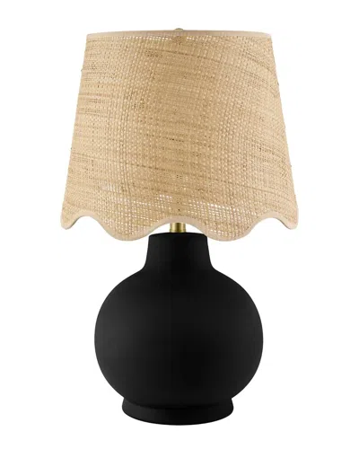 Surya Fogi Accent Table Lamp In Black