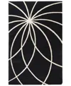 Surya Forum Fm-7072 Black 2' X 3' Area Rug In Black