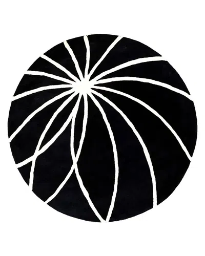 Surya Forum Fm-7072 Round Area Rug, 6' X 6' In Black