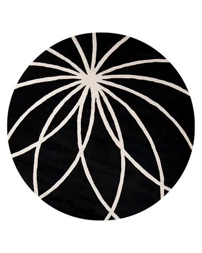 Surya Forum Fm-7072 Round Area Rug, 8' X 8' In Black