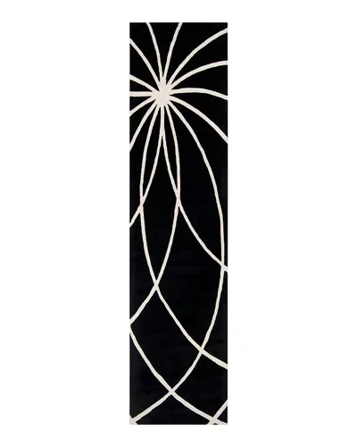 Surya Forum Fm-7072 Runner Rug, 3' X 12' In Black