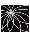 Surya Forum Fm-7072 Square Area Rug, 6' X 6' In Black