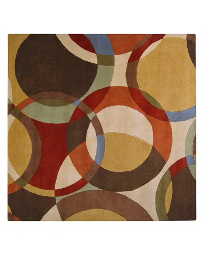 Surya Forum Fm-7108 Square Area Rug, 4' X 4' In Tan