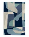 Surya Forum Fm-7195 Area Rug, 4' X 6' In Teal