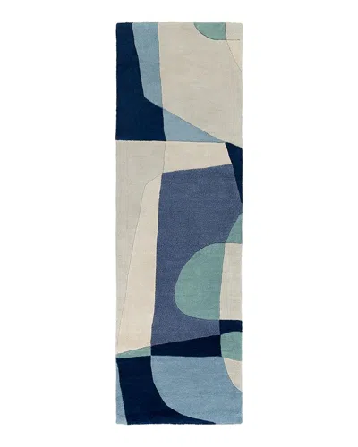 Surya Forum Fm-7195 Runner Rug, 3' X 12' In Teal