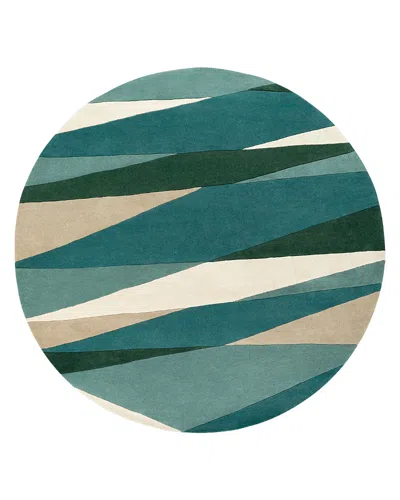 Surya Forum Fm-7204 Round Area Rug, 8' Round In Sea Foam