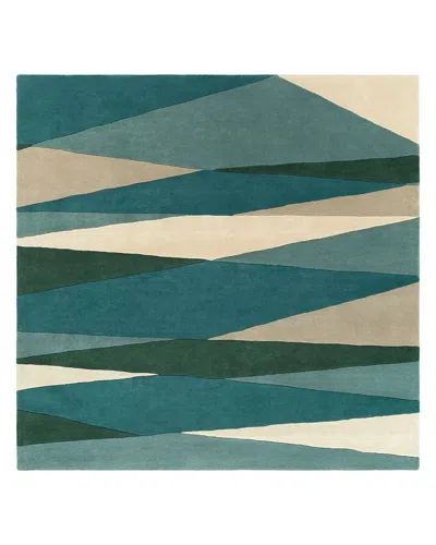 Surya Forum Fm-7204 Square Area Rug, 4' X 4' In Sea Foam