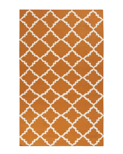 Surya Frontier Geometric Hand-woven Rug In Orange