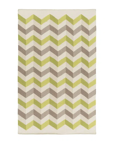 Surya Frontier Hand-woven Flatweave Rug In Green