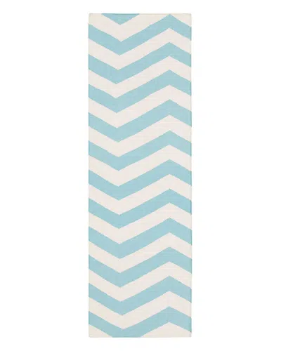 Surya Frontier Hand-woven Runner In Blue