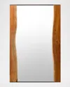 Surya Fujian Brown Acacia Frame Mirror In Brown