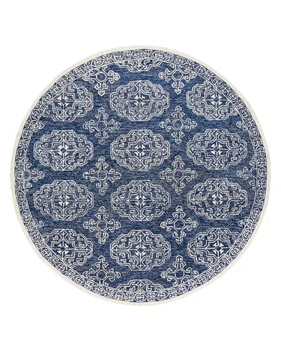 Surya Granada Gnd-2308 Round Area Rug, 6' Round In Blue/gray/beige/ivory