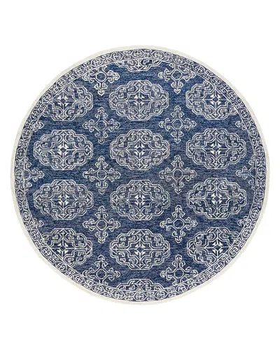 Surya Granada Gnd-2308 Round Area Rug, 8' Round In Blue/gray/beige/ivory