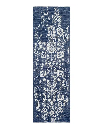 Surya Granada Gnd-2311 Runner Area Rug, 2'6 X 10' In Blue/ivory