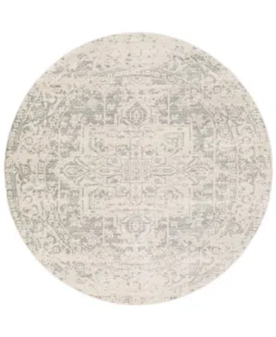 Surya Harput Hap-1024 Gray 5'3" Round Area Rug