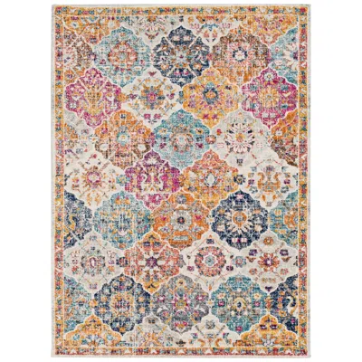 Surya Harput Hap-1018 5'x8' Saffron And Dark Blue Area Rug
