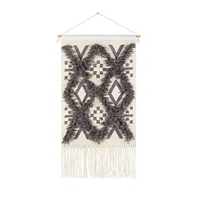 Surya Helena Wall Hanging In Grey/cream