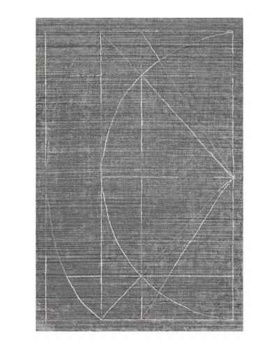Surya Hightower Htw-3009 Area Rug, 4' X 6' In Medium Gray/charcoal