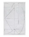 Surya Hightower Htw-3010 Area Rug, 2' X 3' In Medium Gray/white