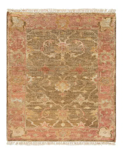 Surya Hillcrest Hil-9004 Area Rug, 7'9 X 9'9 In Dark Red/brown/tan/sage