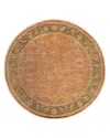 Surya Hillcrest Hil-9009 Round Area Rug, 8' Round In Tan/brown/red/sage