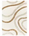Surya Hudson Shag Camel Modern Area Rug Hds2311 In Grey