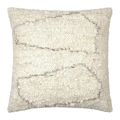 Surya Jagged Decorative Pillow In Neutral