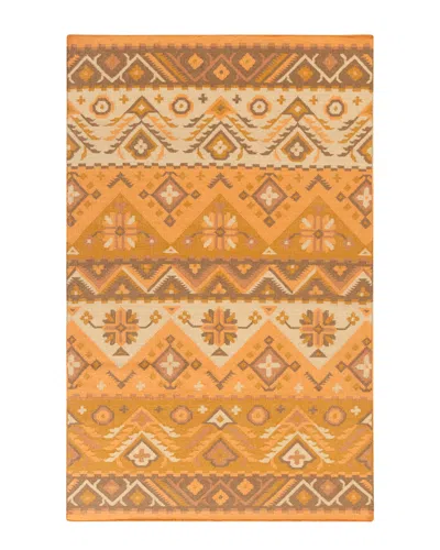 Surya Jewel Tone Hand-woven 9 Ft X 13 Ft  Rug In Orange