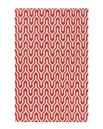 Surya Jill Rosenwald Fallon Flatweave Rug In Red