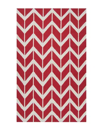 Surya Jill Rosenwald Fallon Hand-woven Rug In Burgundy