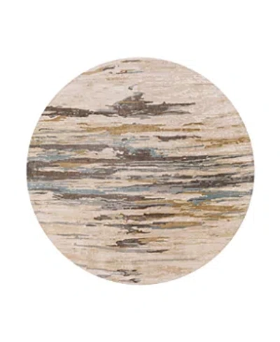 Surya Kavita 20744 Round Area Rug, 6' X 6' In Beige