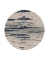 Surya Kavita 20744 Round Area Rug, 8' X 8' In Taupe