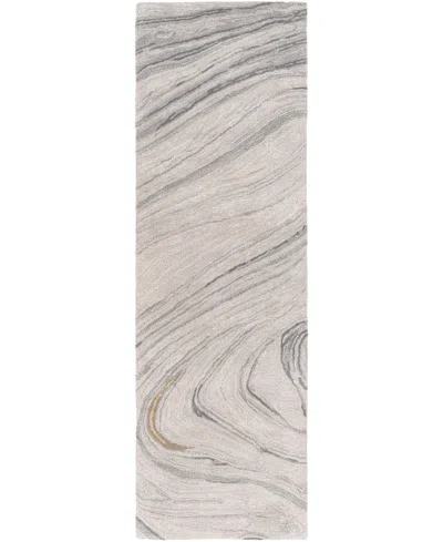 Surya Kavita 23252 2'6"x8' Runner Area Rug In Silver