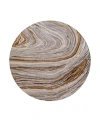 Surya Kavita 23252 Round Area Rug, 8' X 8' In Charcoal