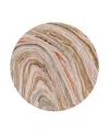 Surya Kavita 23252 Round Area Rug, 8' X 8' In Cocoa