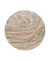 Surya Kavita 23252 Round Area Rug, 8' X 8' In Tan