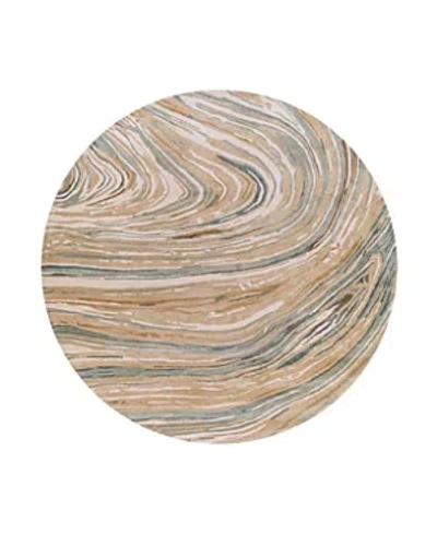 Surya Kavita 23252 Round Area Rug, 8' X 8' In Tan