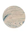 Surya Kavita 23252 Round Area Rug, 8' X 8' In Taupe
