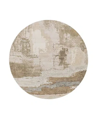 Surya Kavita 32267 Round Area Rug, 8' X 8' In Khaki