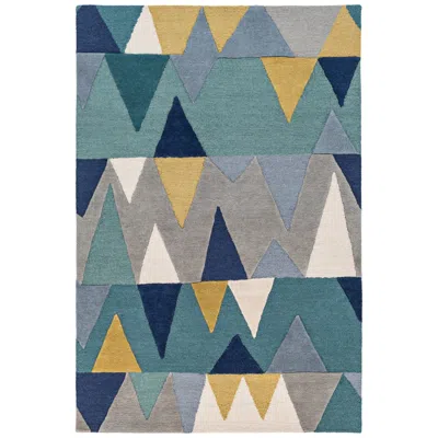 Surya Kennedy Kdy-3012 5'x8' Bright Blue And Gray Area Rug