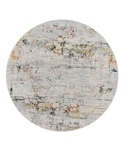 Surya Laila Laa-2300 Round Area Rug, 5'3 X 5'3 In Gray/blue
