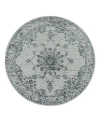 Surya Laila Laa-2301 Round Area Rug, 6'7 X 6'7 In Navy