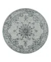 Surya Laila Laa-2301 Round Area Rug, 7'10 X 7'10 In Navy