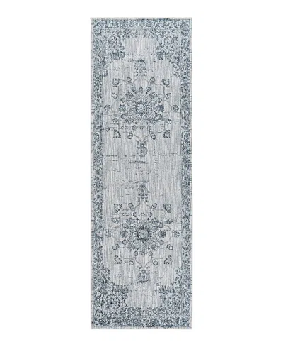Surya Laila Laa-2301 Runner Area Rug, 2'7 X 7'3 In Navy
