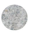 Surya Laila Laa-2305 Round Area Rug, 7'10 X 7'10 In Navy