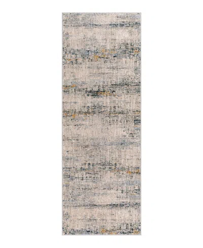 Surya Laila Laa-2308 2'7x7'3 Runner Area Rug In Gray- Teal